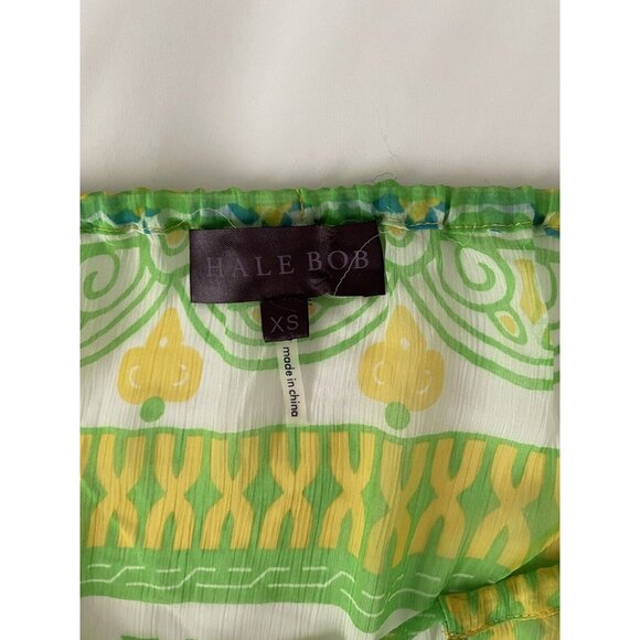 Beautiful Hale Bob 100% Silk Blouse Top. Artwear Boho Bohemian Cottagecore XS - Picture 3 of 5